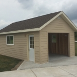 14x24 Raymond shed with steeper pitch roof